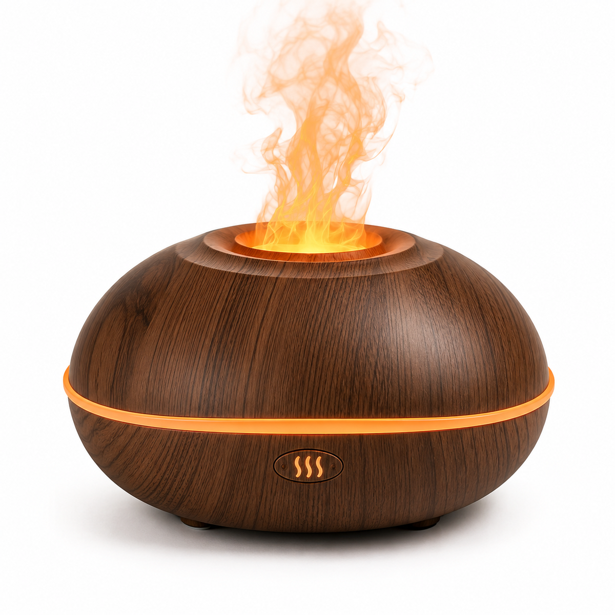 Diffuseur d'arômes Flamme – Humidificateur à ultrasons pour huiles essentielles avec lumière LED