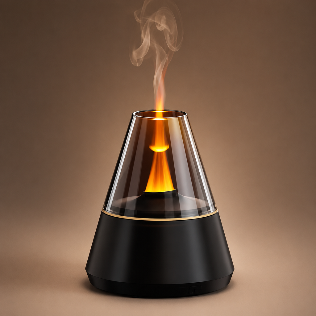 Mini Diffuseur d'Arôme USB Humidificateur Portable avec Veilleuse Colorée